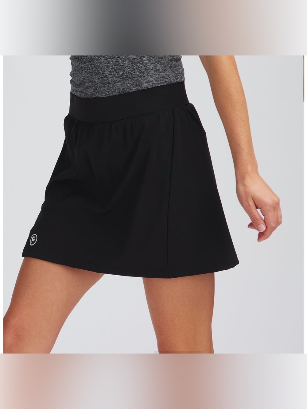 Backcountry Split Skort Black L Performance Outdoor Sporty Granola Minimalist